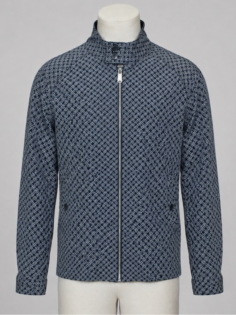 Men's Ben Sherman Navy Blue and White Sport Coat Jacket sz S